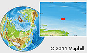 Physical Location Map of the area around 79° 52' 48" N, 112° 16' 30" E
