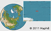 Satellite Location Map of the area around 79° 52' 48" N, 115° 40' 30" E