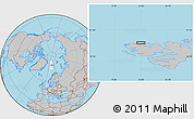 Gray Location Map of the area around 79° 52' 48" N, 12° 49' 29" E
