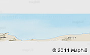 Shaded Relief Panoramic Map of the area around 79° 52' 48" N, 12° 49' 29" E