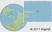 Savanna Style Location Map of the area around 79° 52' 48" N, 28° 7' 30" E