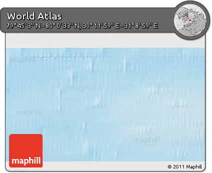 Physical 3D Map of the Area around 79° 52' 48" N, 30° 40' 29" E