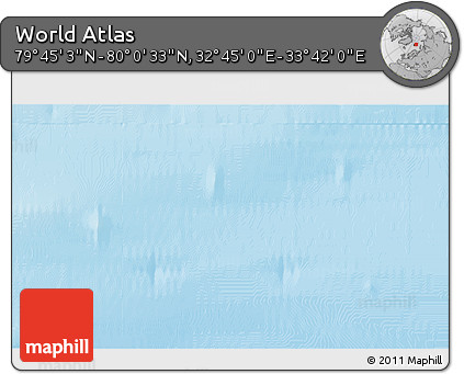 Physical 3D Map of the Area around 79° 52' 48" N, 33° 13' 30" E