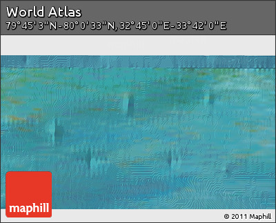 Satellite 3D Map of the Area around 79° 52' 48" N, 33° 13' 30" E