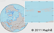Gray Location Map of the area around 79° 52' 48" N, 53° 37' 30" E