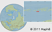 Savanna Style Location Map of the area around 79° 52' 48" N, 54° 28' 30" E, hill shading