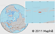 Gray Location Map of the area around 79° 52' 48" N, 55° 19' 30" E