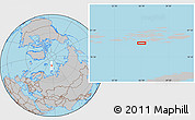 Gray Location Map of the area around 79° 52' 48" N, 56° 10' 29" E