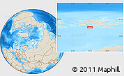 Shaded Relief Location Map of the area around 79° 52' 48" N, 56° 10' 29" E