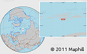 Gray Location Map of the area around 79° 52' 48" N, 57° 1' 29" E