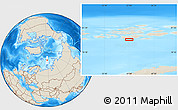 Shaded Relief Location Map of the area around 79° 52' 48" N, 57° 1' 29" E