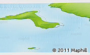 Physical 3D Map of the area around 79° 52' 48" N, 58° 43' 30" E