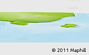 Physical Panoramic Map of the area around 79° 52' 48" N, 59° 34' 30" E