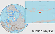 Gray Location Map of the area around 79° 52' 48" N, 60° 25' 29" E
