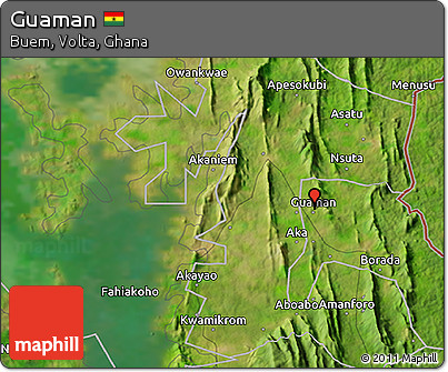 Satellite 3D Map of Guaman