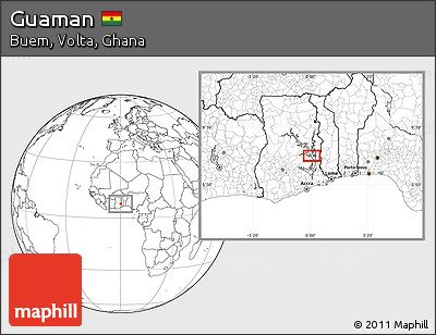 Blank Location Map of Guaman
