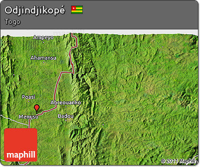 Satellite 3D Map of Odjindjikopé