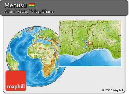 Physical Location Map of Menusu