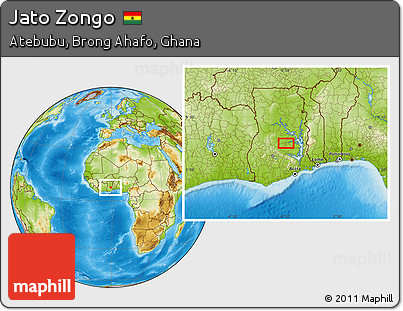 Physical Location Map of Jato Zongo
