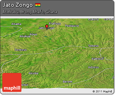 Satellite Panoramic Map of Jato Zongo