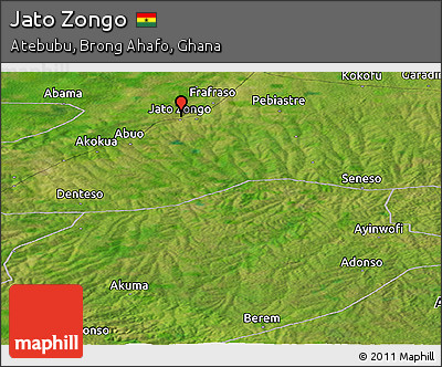 Satellite Panoramic Map of Jato Zongo