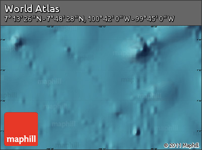 Satellite Map of the Area around 7° 30' 57" N, 100° 13' 29" W