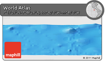 Political Panoramic Map of the Area around 7° 30' 57" N, 100° 13' 29" W