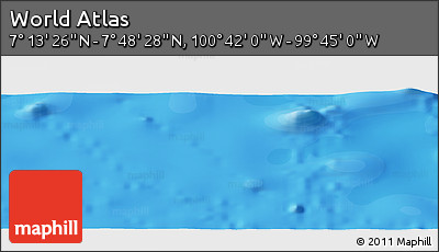 Political Panoramic Map of the Area around 7° 30' 57" N, 100° 13' 29" W