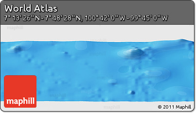 Political Panoramic Map of the Area around 7° 30' 57" N, 100° 13' 29" W