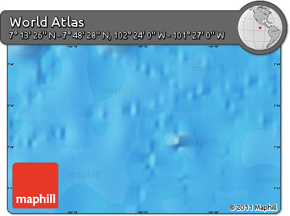 Political Map of the Area around 7° 30' 57" N, 101° 55' 30" W