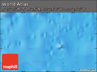 Political Map of the Area around 7° 30' 57" N, 101° 55' 30" W