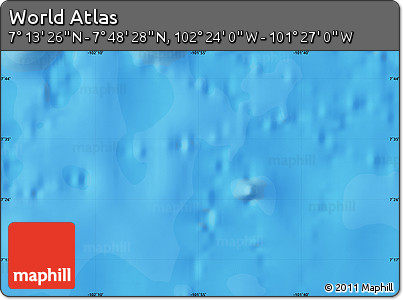Political Map of the Area around 7° 30' 57" N, 101° 55' 30" W