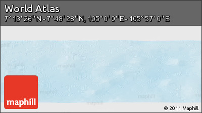 Physical Panoramic Map of the Area around 7° 30' 57" N, 105° 28' 29" E