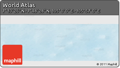 Physical Panoramic Map of the Area around 7° 30' 57" N, 105° 28' 29" E