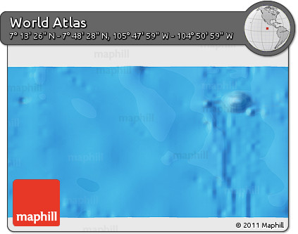 Political 3D Map of the Area around 7° 30' 57" N, 105° 19' 29" W