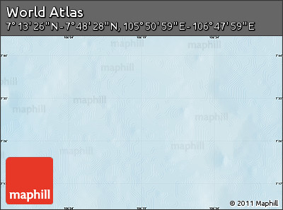 Physical Map of the Area around 7° 30' 57" N, 106° 19' 29" E