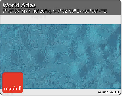 Satellite 3D Map of the Area around 7° 30' 57" N, 108° 1' 30" E