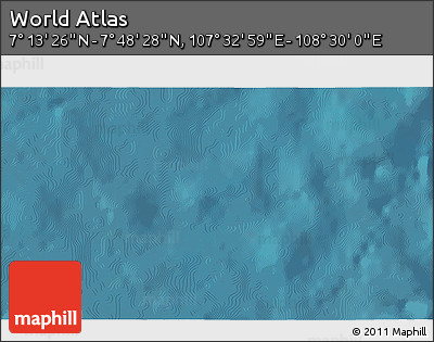Satellite 3D Map of the Area around 7° 30' 57" N, 108° 1' 30" E