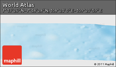 Physical Panoramic Map of the Area around 7° 30' 57" N, 108° 52' 30" E