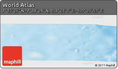 Physical Panoramic Map of the Area around 7° 30' 57" N, 108° 52' 30" E