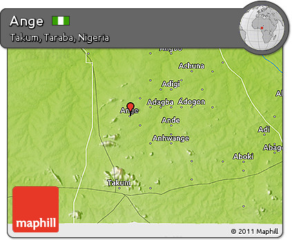 Physical 3D Map of Ange