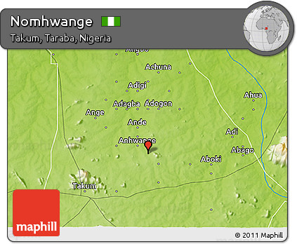 Physical 3D Map of Nomhwange