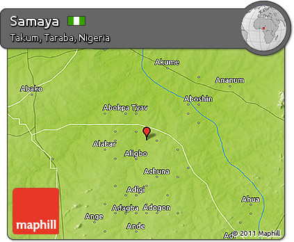 Physical 3D Map of Samaya