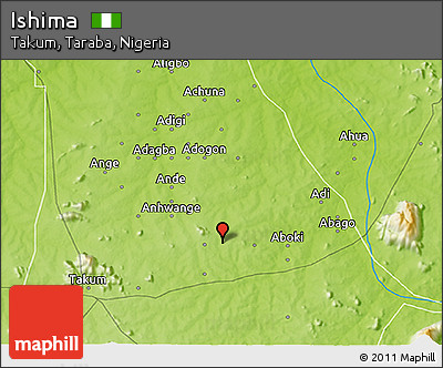 Physical 3D Map of Ishima