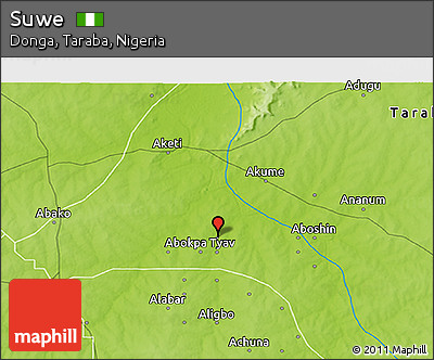 Physical 3D Map of Suwe