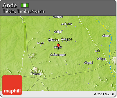 Physical 3D Map of Ande