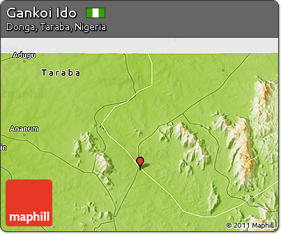 Physical 3D Map of Gankoi Ido
