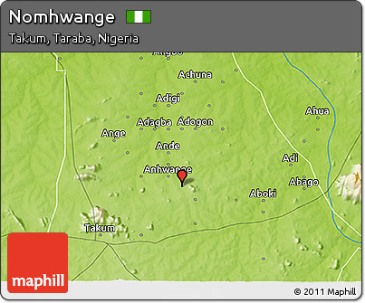 Physical 3D Map of Nomhwange