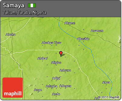 Physical 3D Map of Samaya