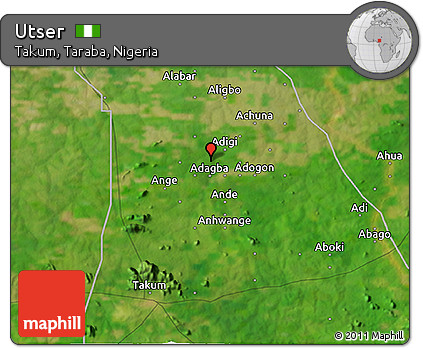 Satellite 3D Map of Utser